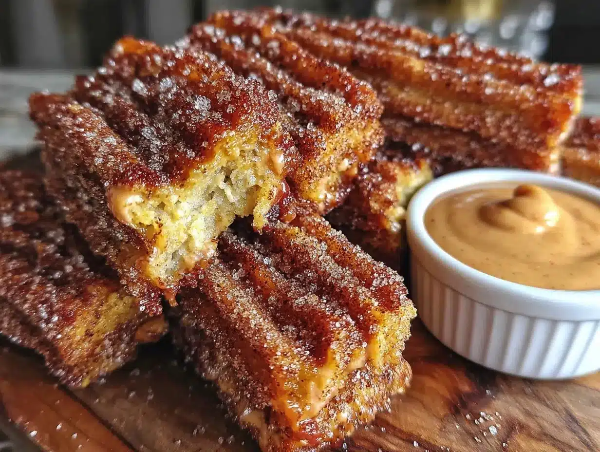 crispy cinnamon sugar churro bars preparation steps