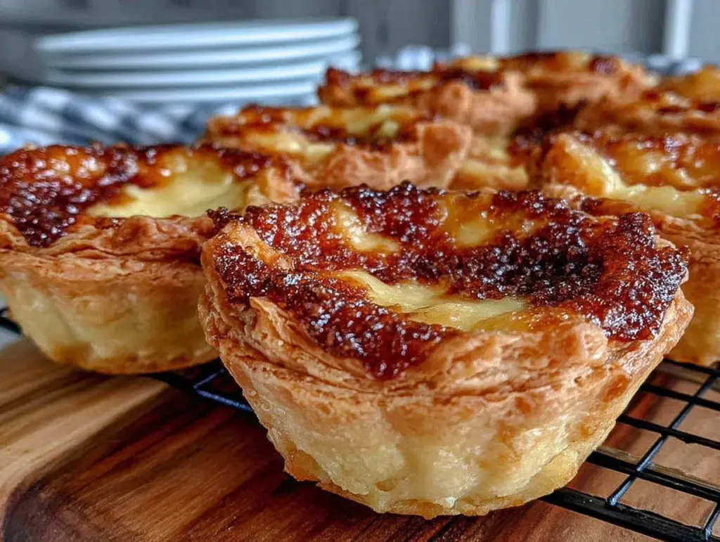 crispy hong kong egg tarts - featured image