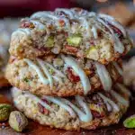 crispy pistachio cardamom cookies - featured image