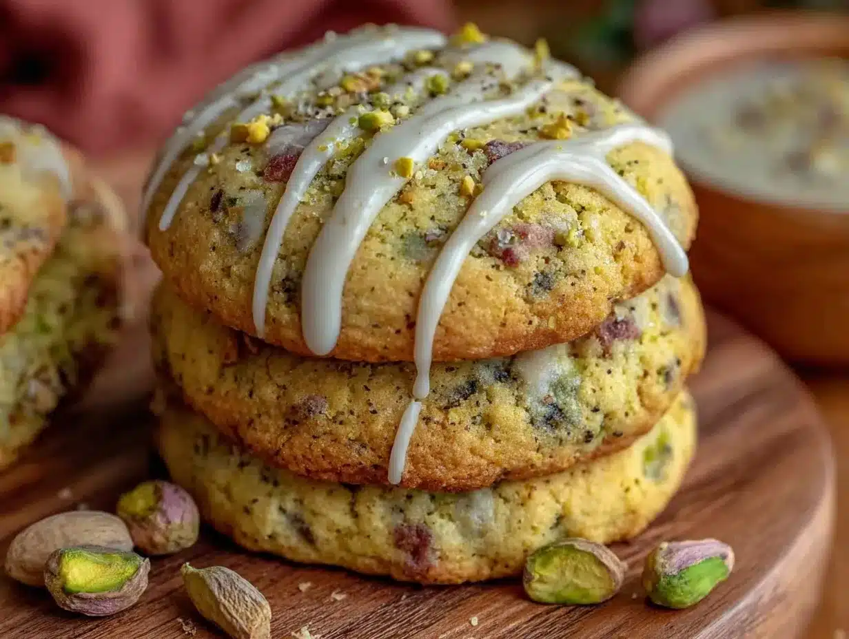 crispy pistachio cardamom cookies preparation steps