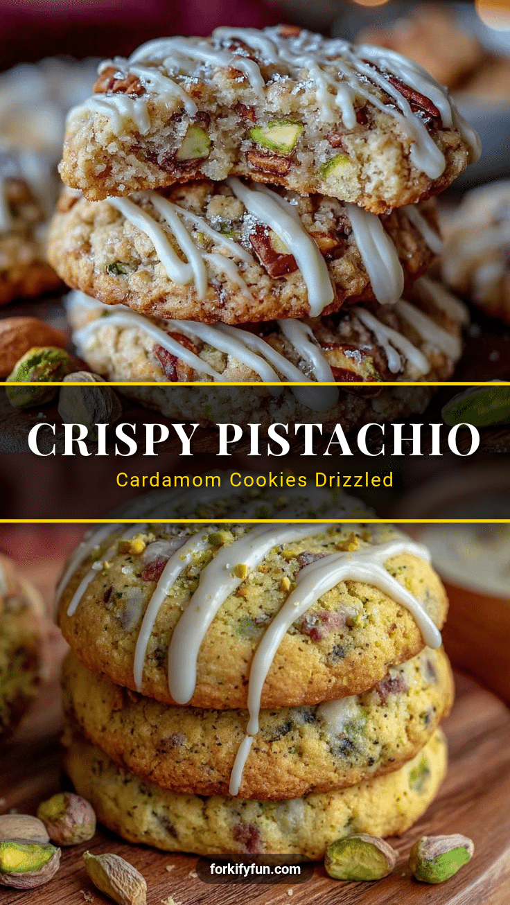 crispy pistachio cardamom cookies recipe