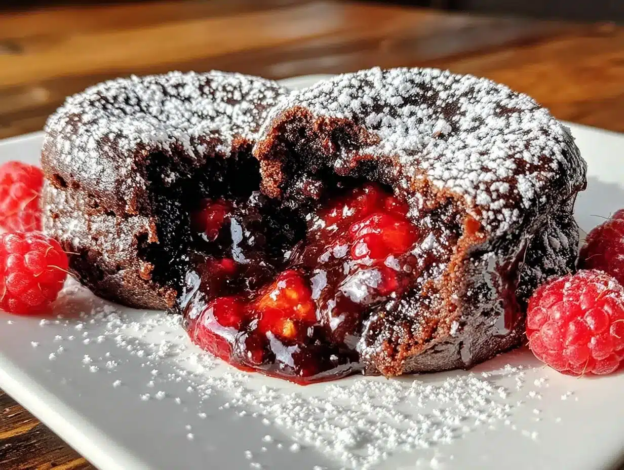 dark chocolate lava cakes preparation steps