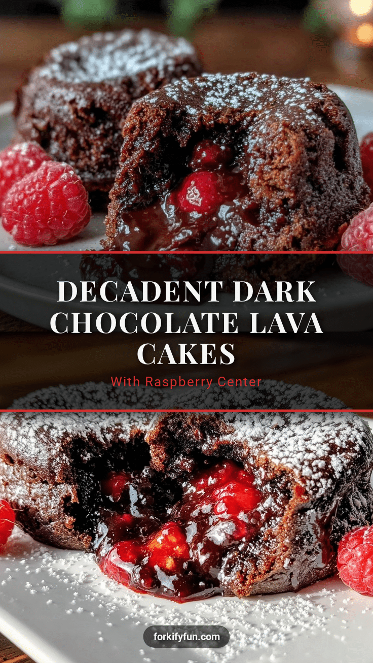 dark chocolate lava cakes recipe