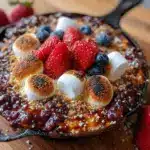 easy patriotic smores dip - featured image