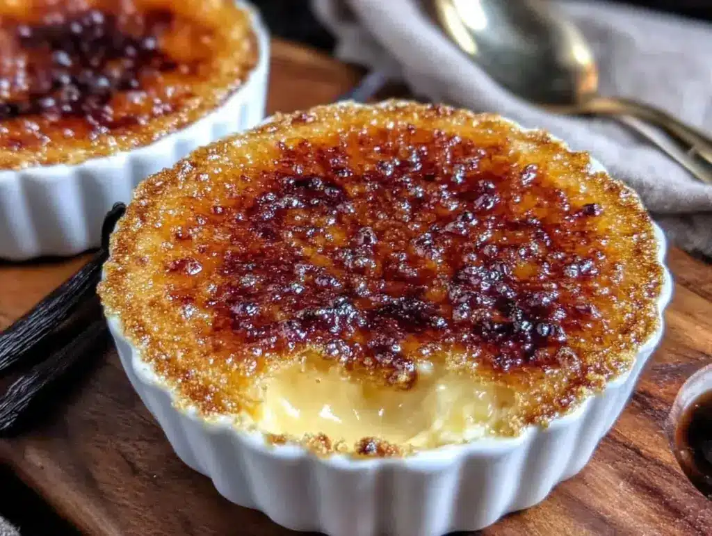 easy silky crème brûlée for two - featured image