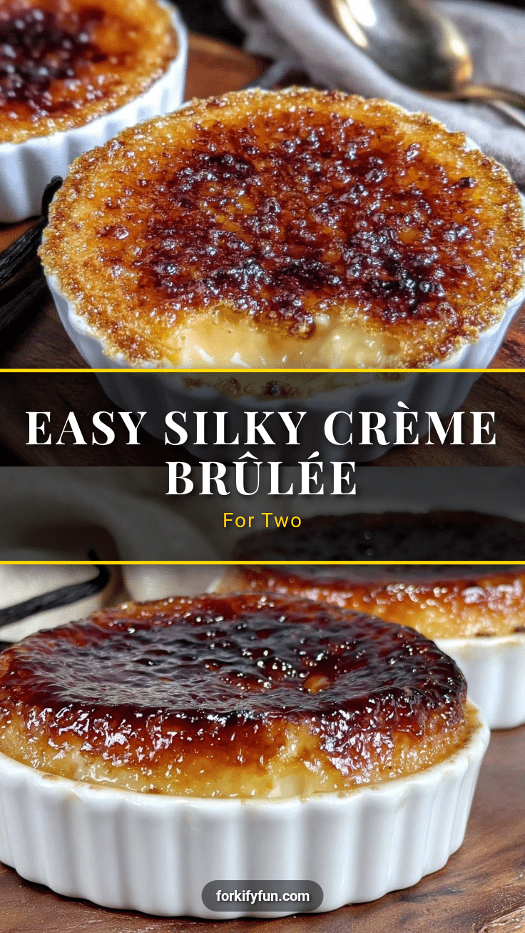 easy silky crème brûlée for two recipe