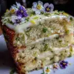 elderflower and lemon layer cake - featured image