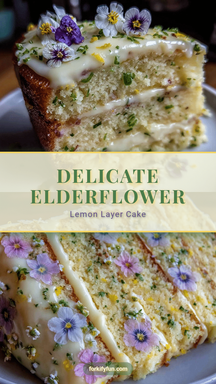 elderflower and lemon layer cake recipe