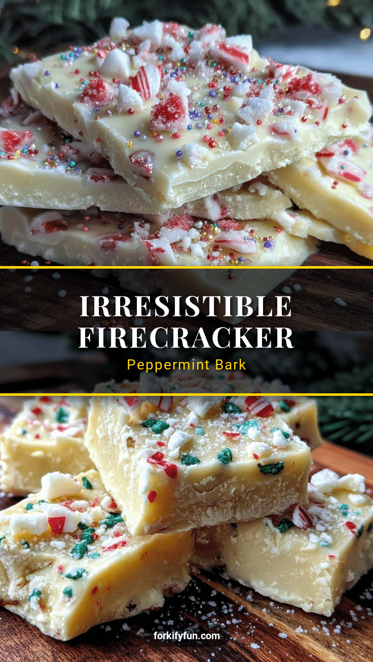 firecracker white chocolate peppermint bark recipe