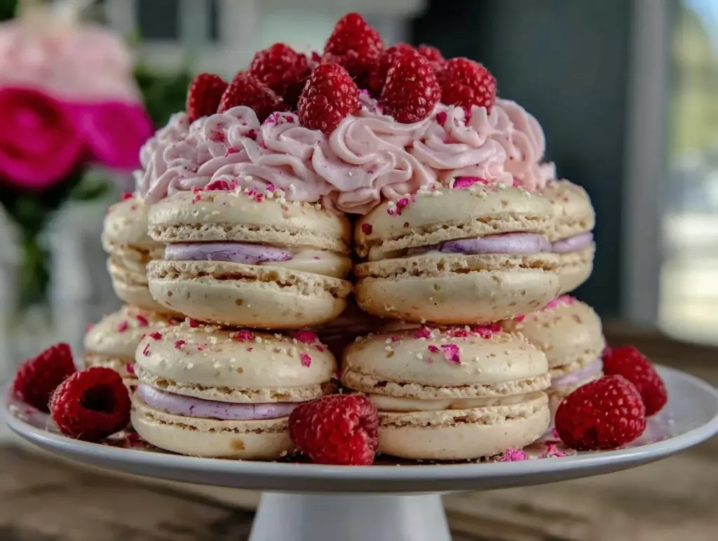French macaron cake - featured image