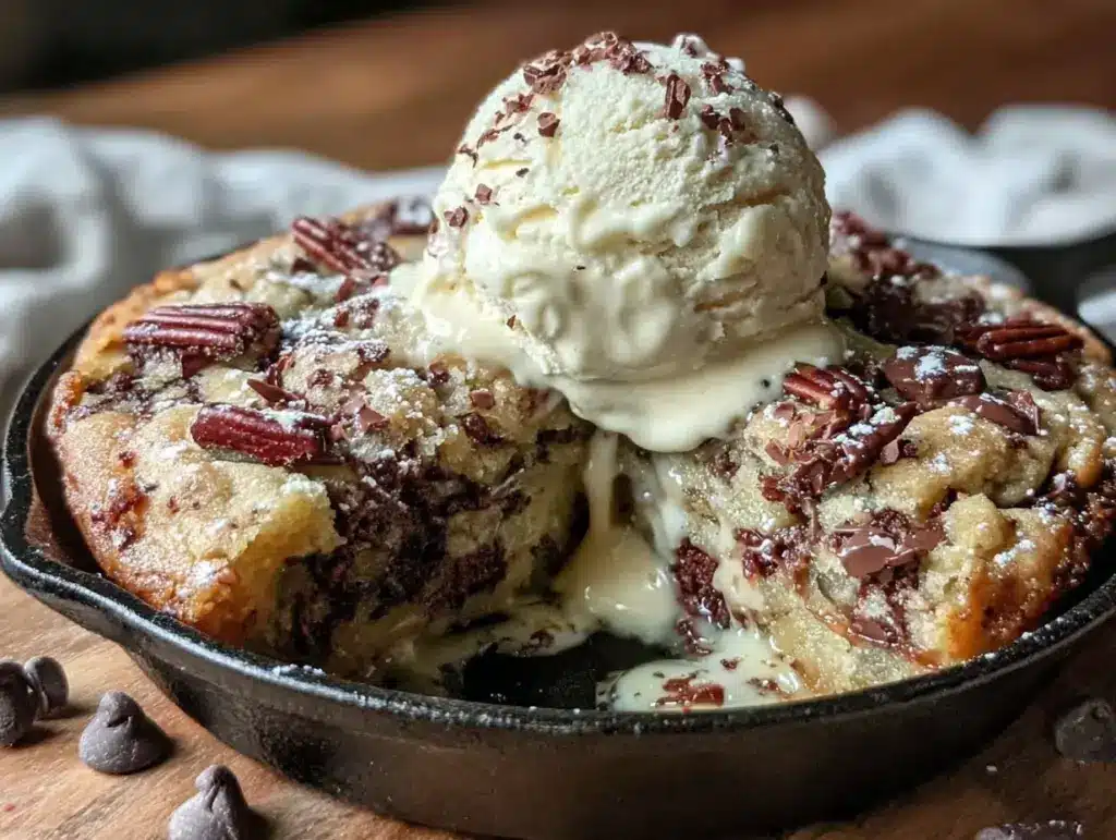 giant pizookie skillet cookie - featured image