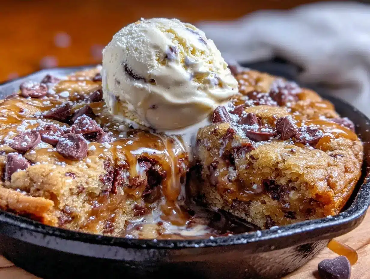 giant pizookie skillet cookie preparation steps