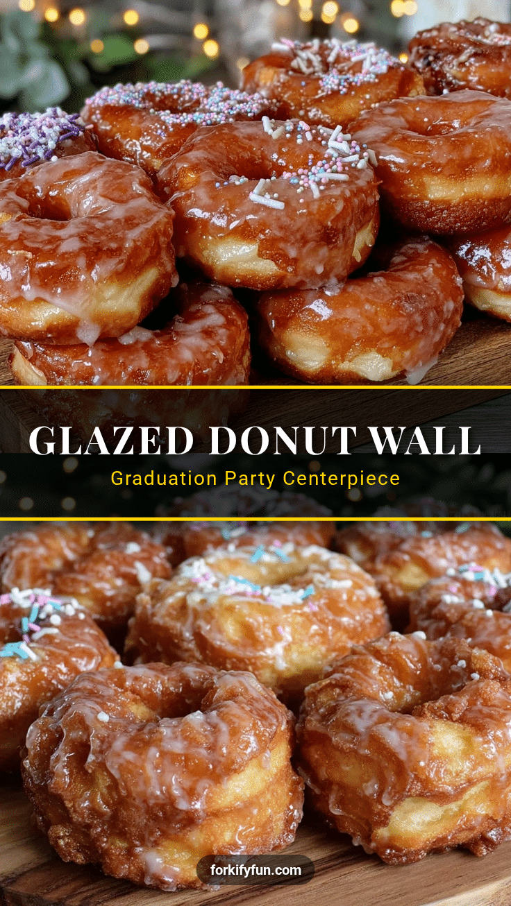 glazed graduation donut wall recipe