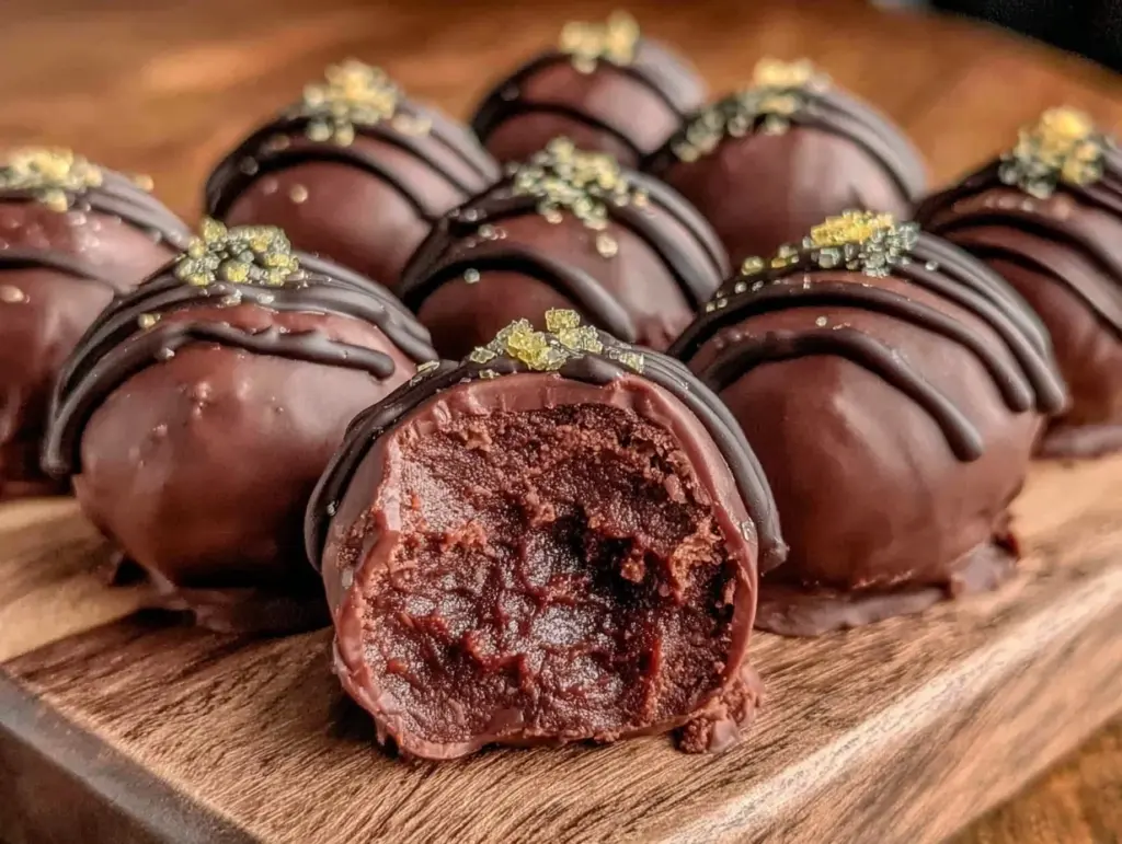 graduation cap chocolate truffle balls - featured image