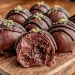 graduation cap chocolate truffle balls - featured image