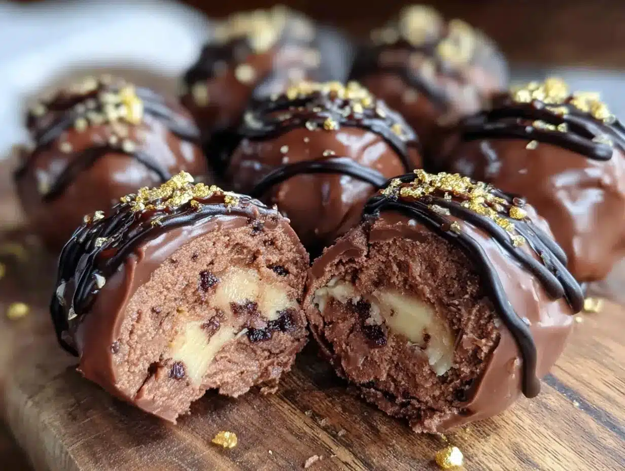 graduation cap chocolate truffle balls preparation steps