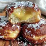 lemon curd filled brioche donuts - featured image