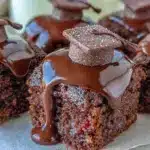 mini mortarboard brownie bites - featured image