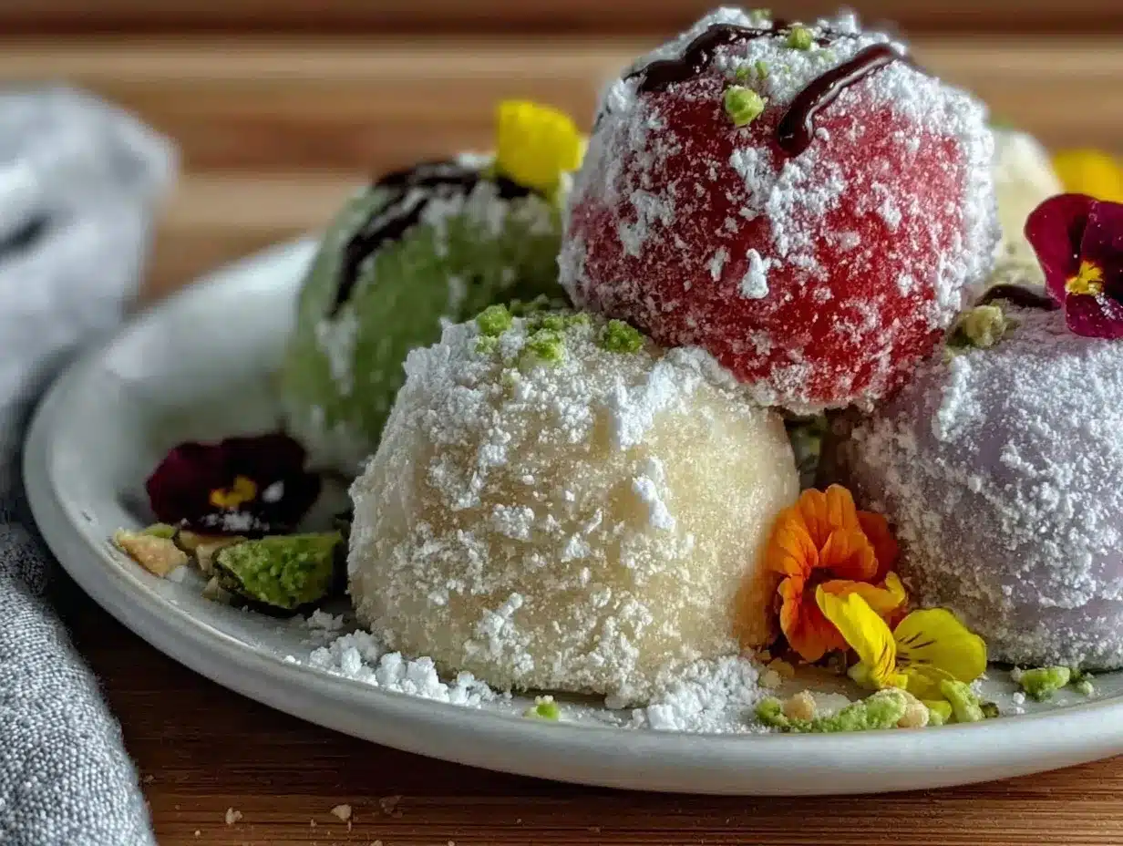 mochi ice cream balls preparation steps