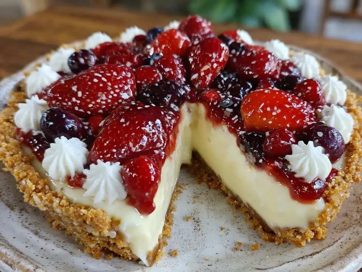 no bake strawberry cream pie preparation steps