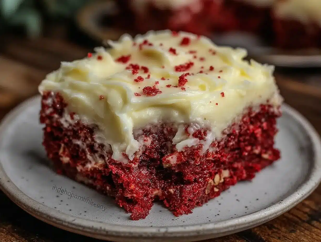 one bowl red velvet cake preparation steps