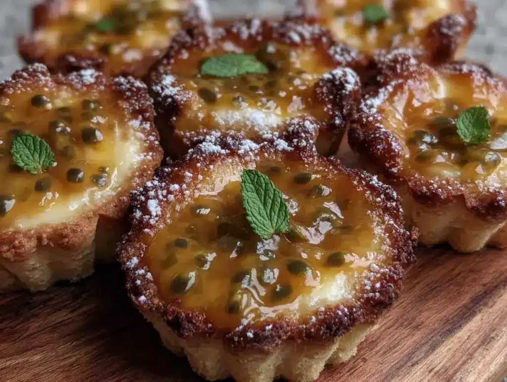 passion fruit curd tarts - featured image