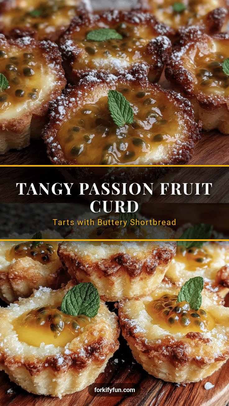 passion fruit curd tarts recipe