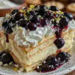 patriotic lemon icebox cake - featured image