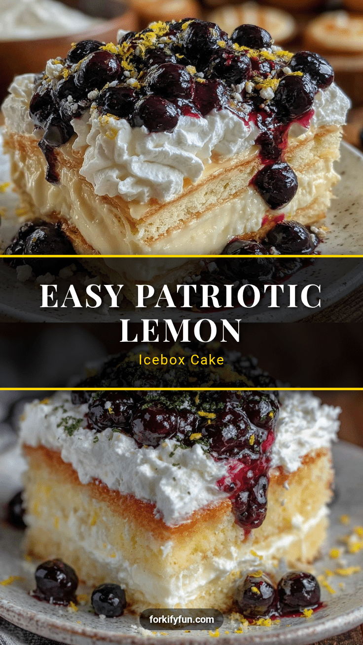 patriotic lemon icebox cake recipe