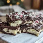 patriotic pinwheel cookie bark - featured image