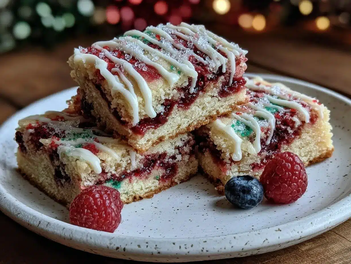 patriotic pinwheel sugar cookie bars preparation steps