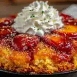 plum brown butter skillet cake - featured image