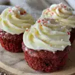 red velvet firecracker cupcakes - featured image