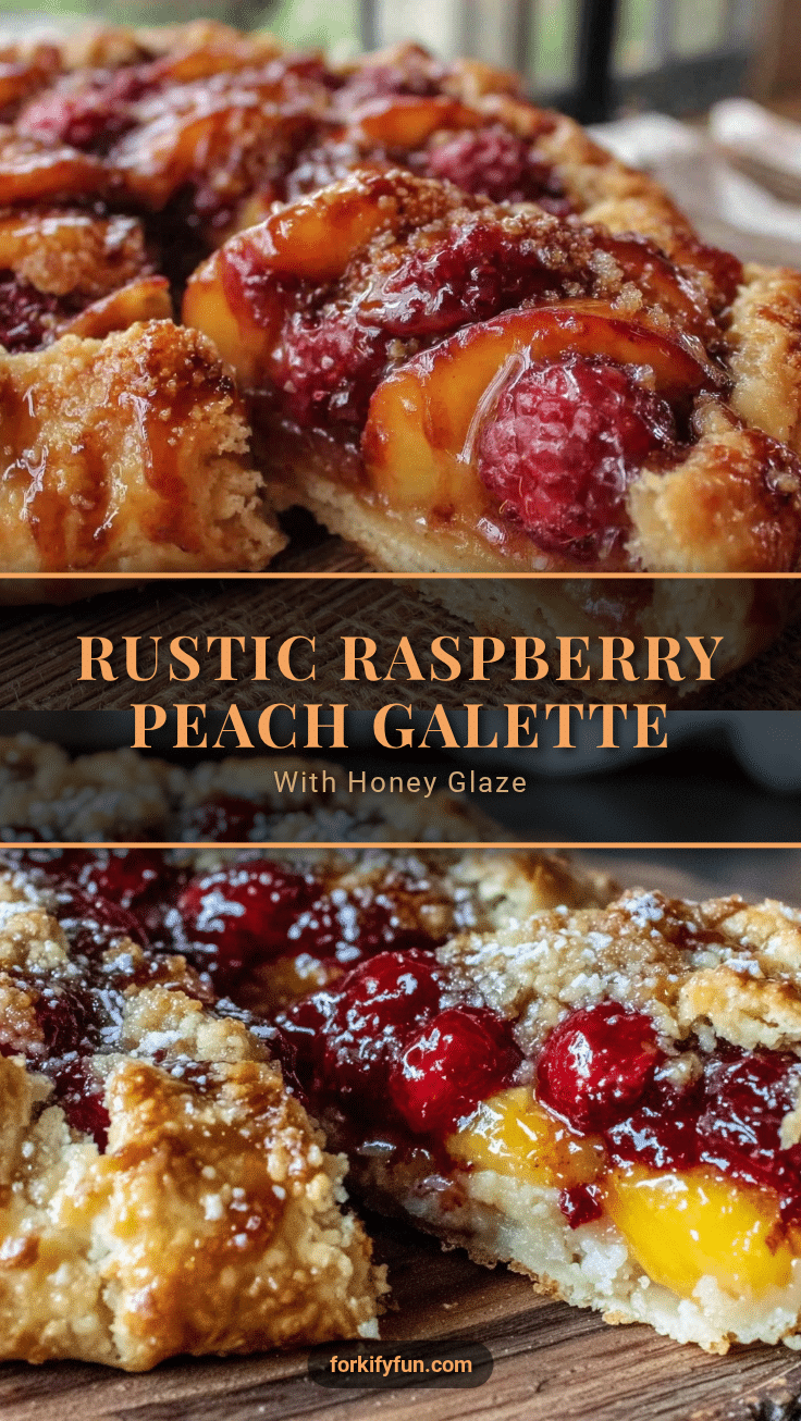 rustic raspberry peach galette recipe