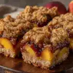 stone fruit crumble bars - featured image