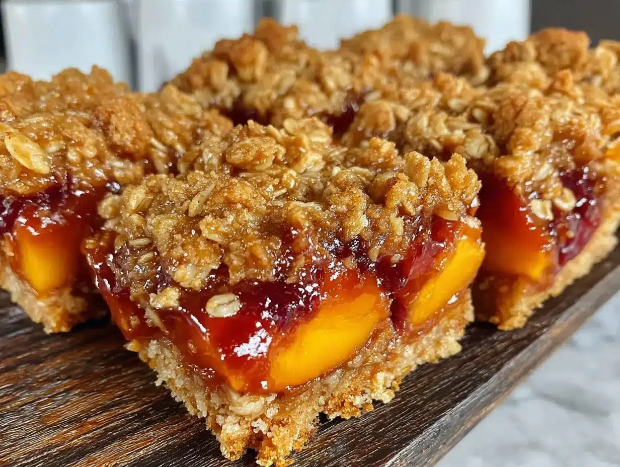 stone fruit crumble bars preparation steps