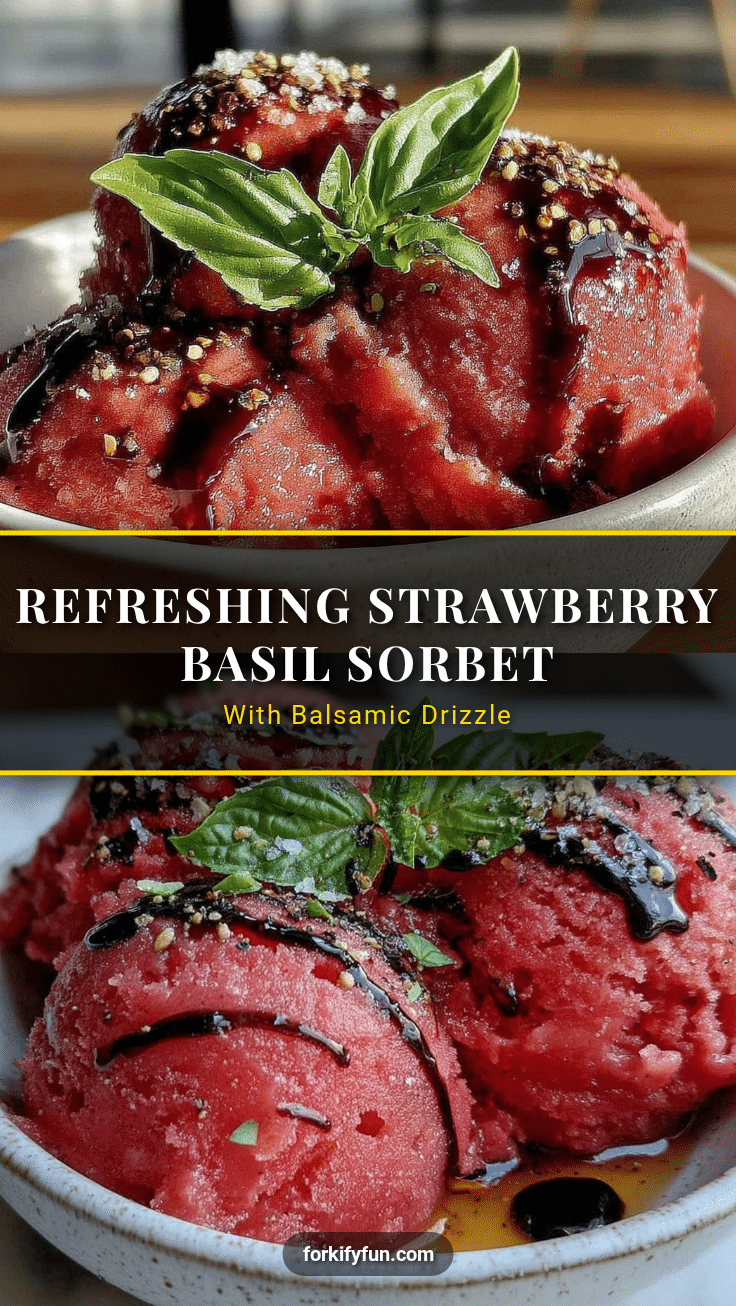 strawberry basil sorbet recipe