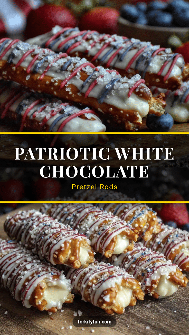 white chocolate dipped pretzel rods recipe