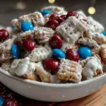 white chocolate muddy buddy - featured image