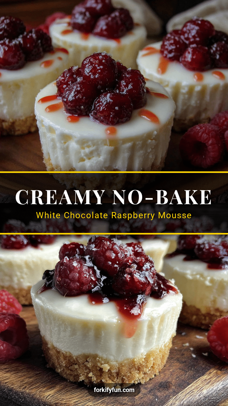 white chocolate raspberry mousse cups recipe