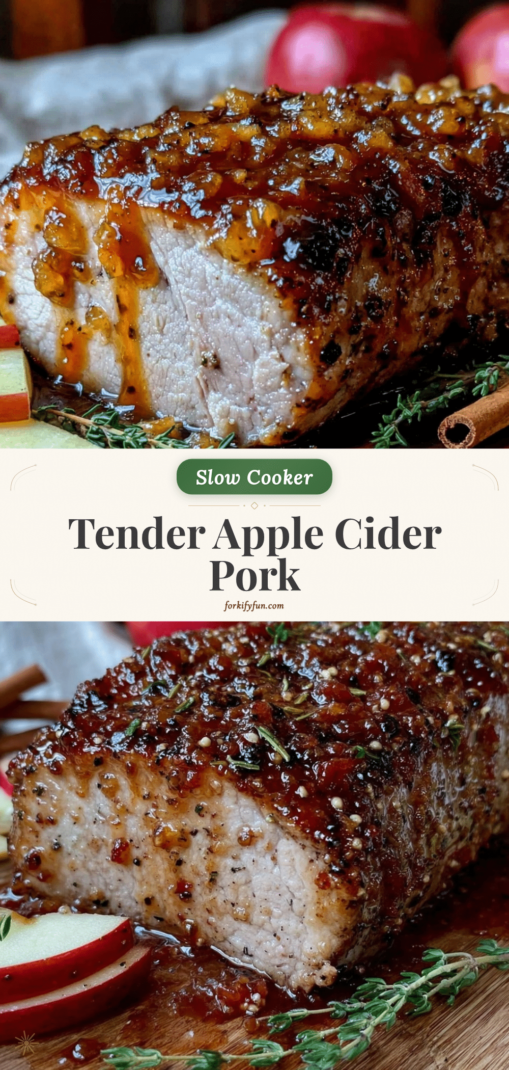 apple cider glazed pork tenderloin slow cooker recipe