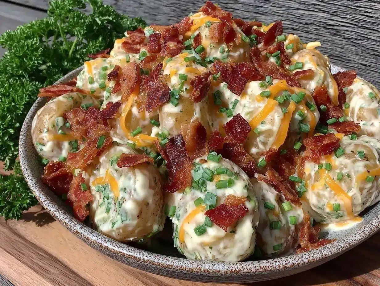 bacon ranch potato salad no mayo preparation steps