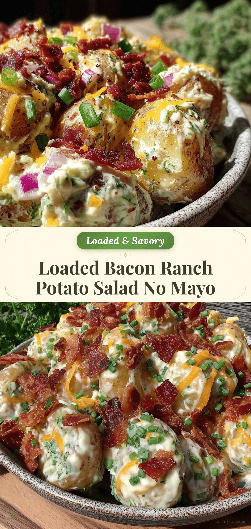 bacon ranch potato salad no mayo recipe