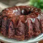 beer-infused chocolate bundt cake - featured image