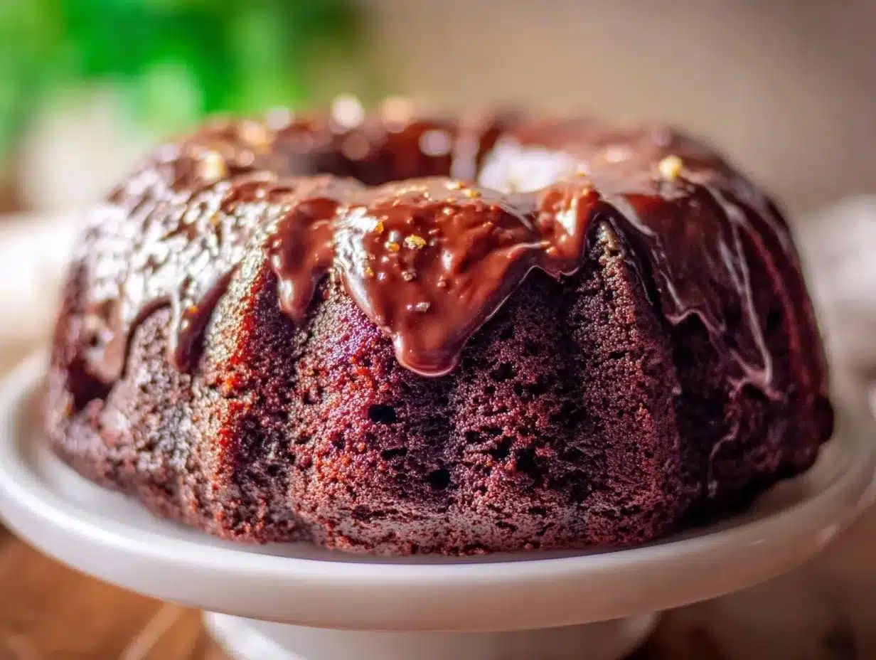 beer-infused chocolate bundt cake preparation steps