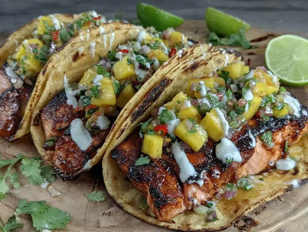 blackened salmon tacos preparation steps