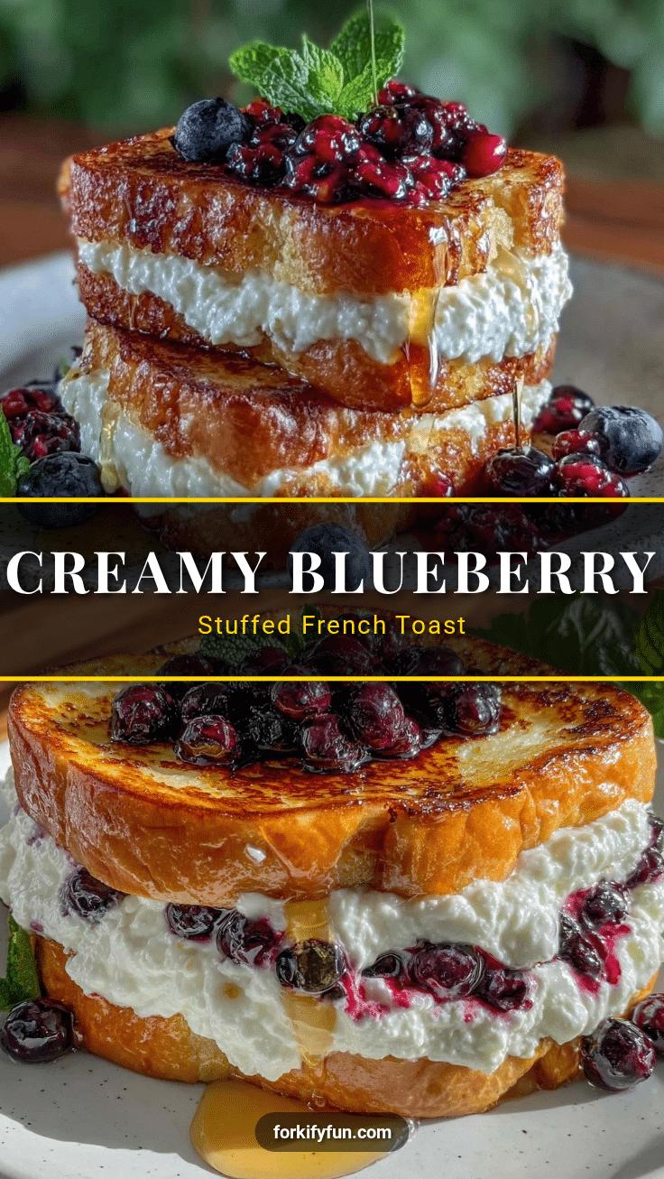 blueberry cream cheese stuffed french toast recipe