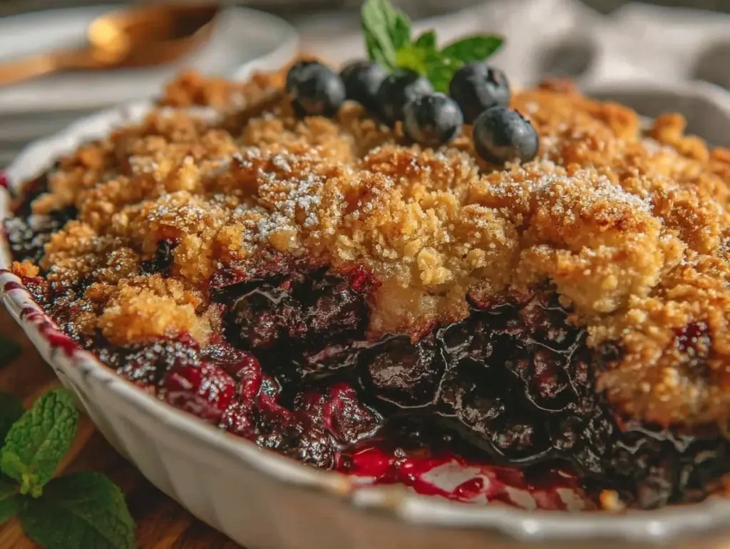 blueberry crisp - featured image