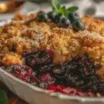 blueberry crisp - featured image
