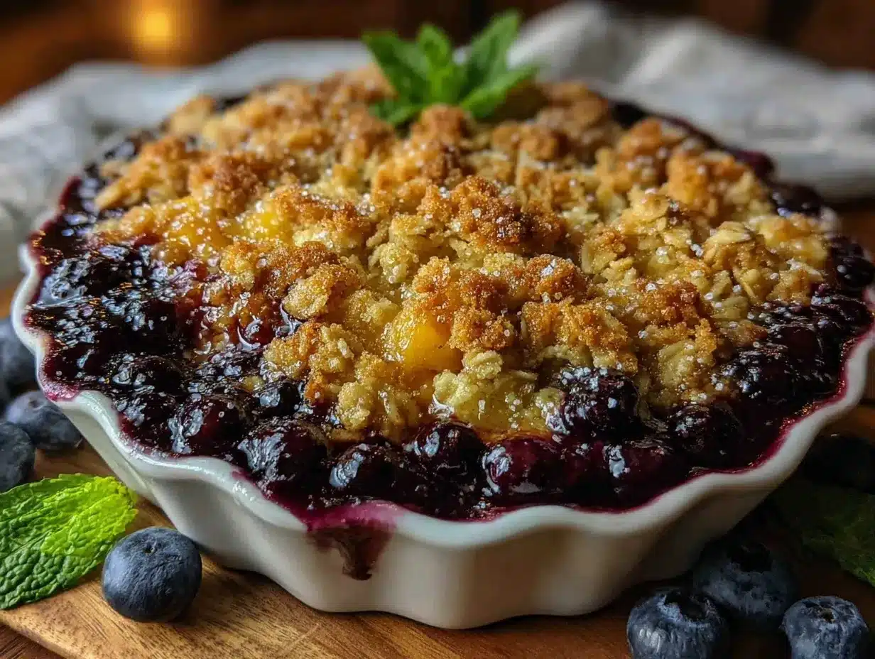 blueberry crisp preparation steps
